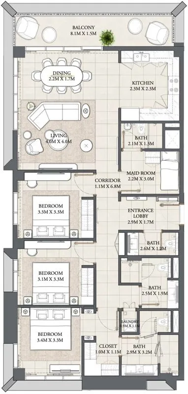 3 Bedroom